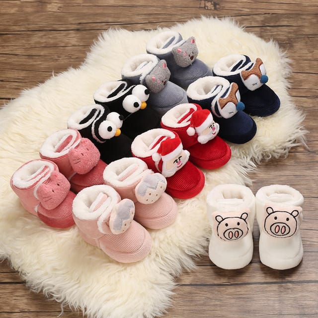 Pink Fashion Cotton Baby Warm Shoes SH7132F