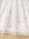 White Children Eden 0-3 Years Old Baby Girl Fresh Painting Thin Spring And Summer Long-Sleeved Dress FD6104B