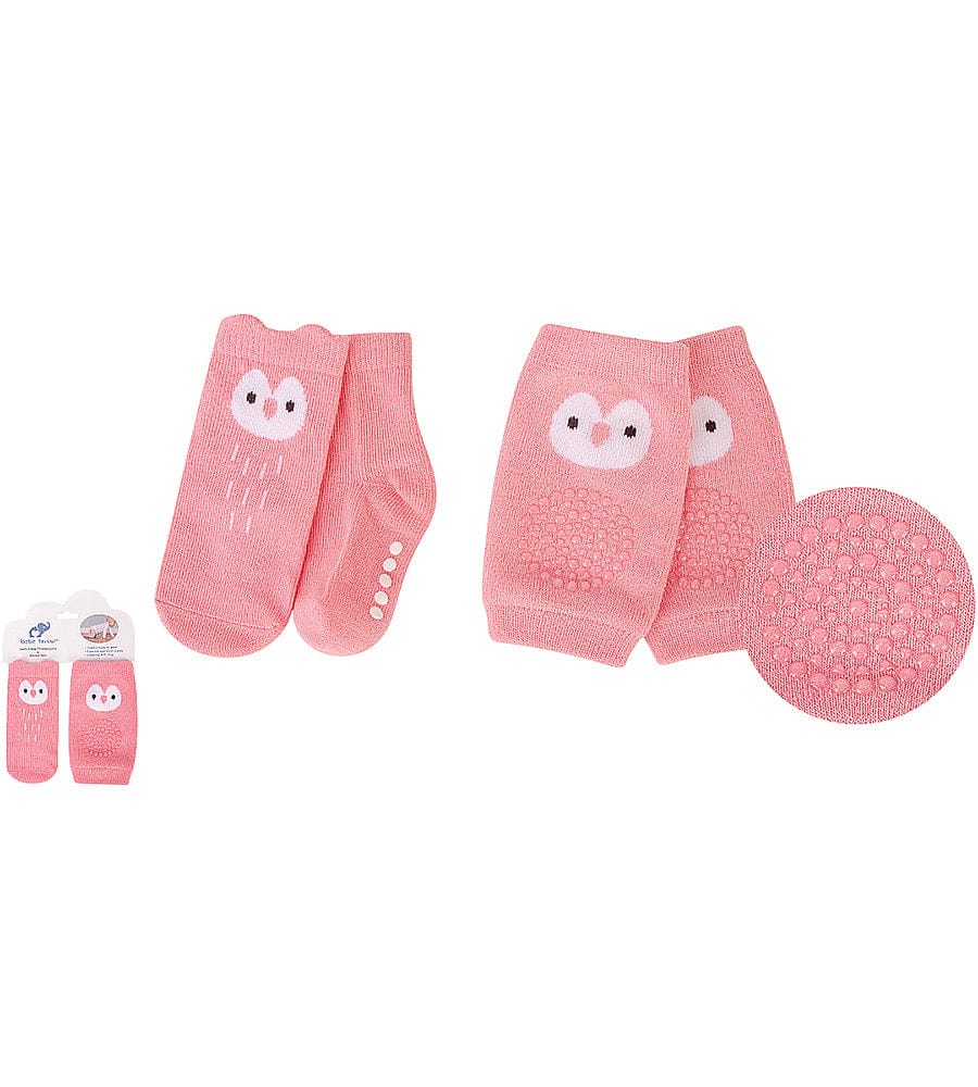 BF Pink Socks and Knee Pad Set SK3009D