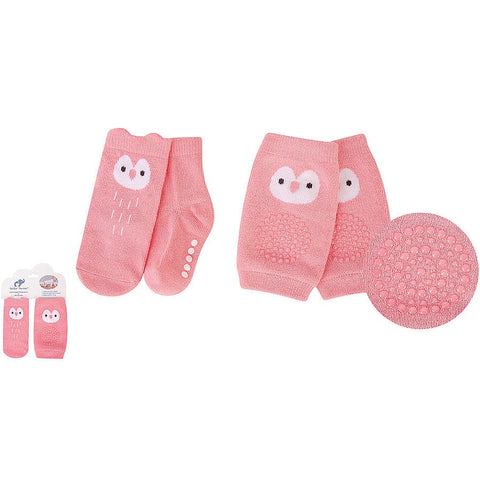 BF Pink Socks and Knee Pad Set SK3009D