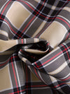 Autumn Casual Striped Plaid Shirt with Cuff Links And Chest Pocket for Outdoor SD6434A