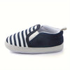 Children's Shoes for Boys and Girls, Cute Striped Canvas Soft Bottom BTS9121B