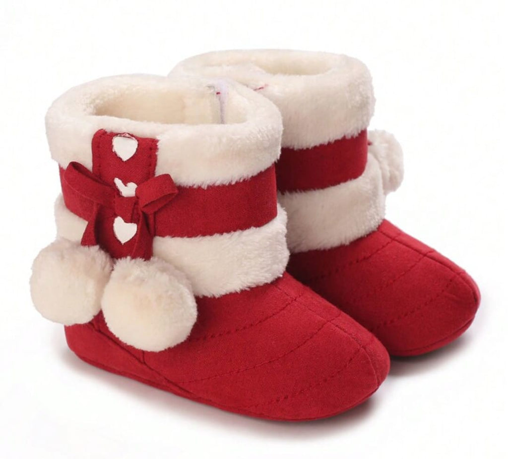 Red Cute Comfortable Baby Warm Shoes SH7132H