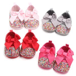 Gray Multi Color Soft Sole Baby Girl Booties BTS9099A