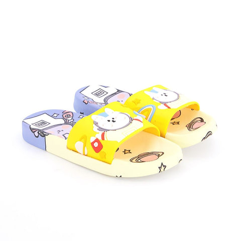 Yellow Space Cartoon Softy Casual Slipper SLP8007B