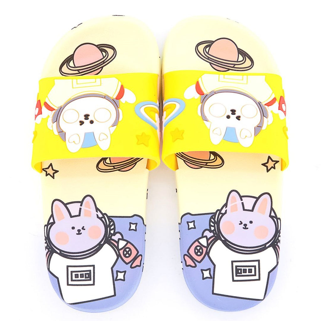 Yellow Space Cartoon Softy Casual Slipper SLP8007B