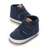 Navy Textured High Ankle Shoes SH7067C