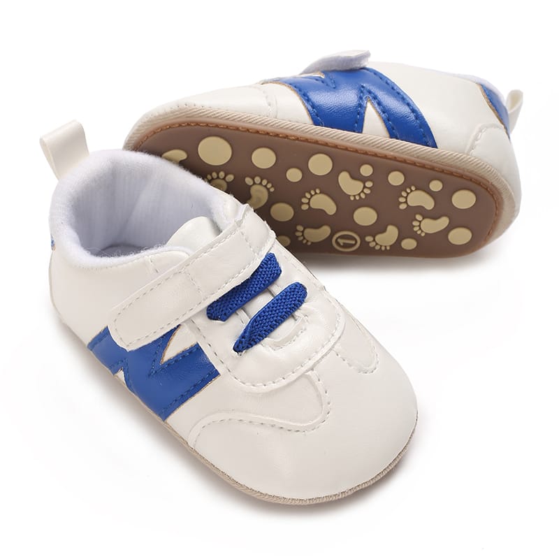 White & Blue Baby Shoes SH7120A