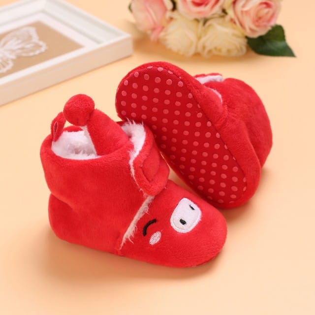 Red Color Toddlers Winter Fashionable Boys And Girls Shoes SH7147B