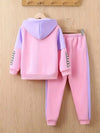 Pink Baby Girl Hoodie & Trouser Set - Soft Fleece Stuff, Machine Washable - Perfect for Winter, Perfect for Outdoor TS6419I