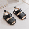 JF Black Summer Rubber-Sole Sandals for Girls SDL7594C