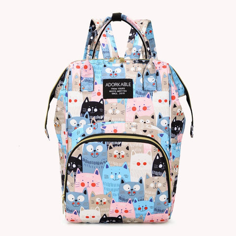 Multi-Color Cute Backpack Diaper Travel Bag BG5525A