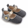 Gray Flower Booties BTS9117B