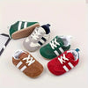 Kids' Breathable Walking Shoes - Non-Slip Flat Sneakers for Boys and Girls, Casual Sports Style, Soft Fabric Upper and Insole, Lightweight and Comfortable for Casual Attire Shoes SH7166D