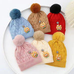 Baby Knitted Badge Warm Winter Wool Cap (6 Months - 3 years) CP5082