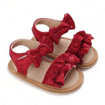 Baby Girl Maroon Glitter Sandals SDL7522A