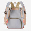T Pink & Light Gray Diaper Backpack BG5515B