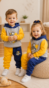 Future Hufflepuff Design Baby Hoodie & Trouser Set - Soft Fleece Stuff, Machine Washable - Perfect for Winter, Perfect for Outdoor TS6419C