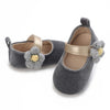 Gray Flower Booties BTS9117B