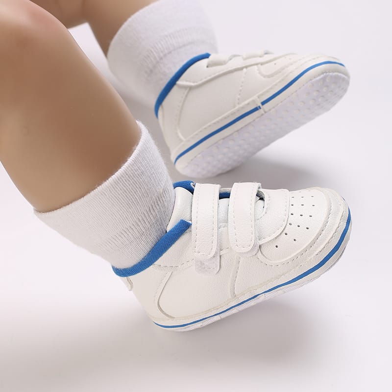 All-Season Toddler Blue & White Casual Booties BTS9104C