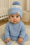 Sky Blue Imported Knitted Warm Winter Wool Cap (6 Months -3 Years) CP5090A