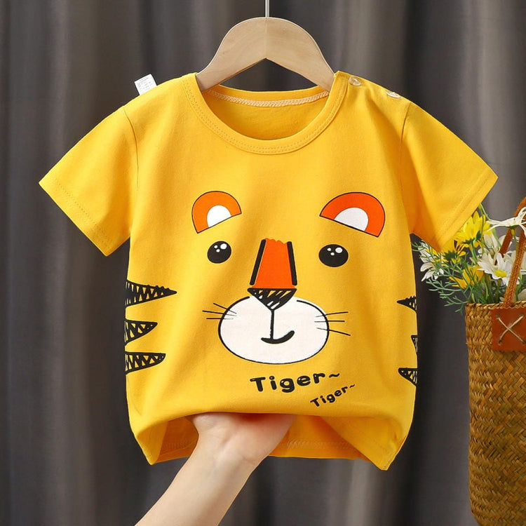 JF Mustard Color Lion T-Shirt TP6069D