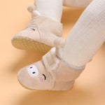 Cream Color Toddlers Winter Fashionable Boys And Girls Shoes SH7147A