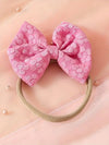 3pcs Adorable Girls' Butterfly-Themed Outfit: Long Sleeve Ruffle Crop Top, Sleeveless Tulle Dress & Bow Headband - Polyester Blend, Perfect for Casual Wear, Perfect for Outdoor FD6102C