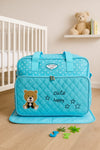 Silver Blue Cute Happy Bag with Mat BG5527C