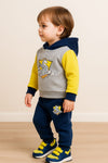 Future Hufflepuff Design Baby Hoodie & Trouser Set - Soft Fleece Stuff, Machine Washable - Perfect for Winter, Perfect for Outdoor TS6419C