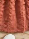 Girls' Brown New Summer Bubble Sleeve Plain Color Dress with Cute Hat Two-piece Set Princess Dress FD6111G