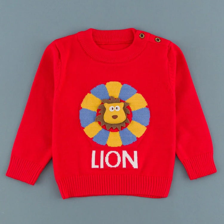 Red Baby Lion Fashion Sweater Cardigan SC6304A