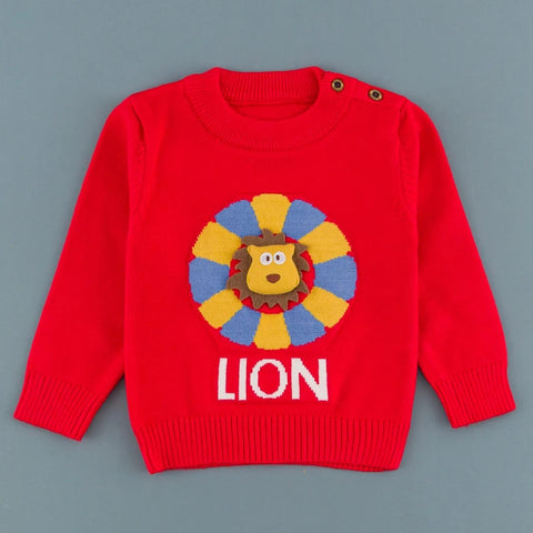 Red Baby Lion Fashion Sweater Cardigan SC6304A