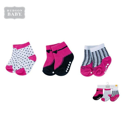 HB Pink & White Pack of 3 Socks SK3002D