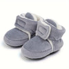 Silver Blue Baby Comfortable Corduroy Warm Shoes SH7131C
