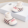 JF Primum Cream & Blush Black Baby Winter Booties with Socks BTS9127B