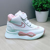 White & Pink with Dots High Ankle Shoes SH7052B