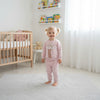 JF 2 PC Baby Pink Happy Mood Autumn & Winter Terry Fabric Track Suit, Sweatshirt and Trouser Set TS6418B