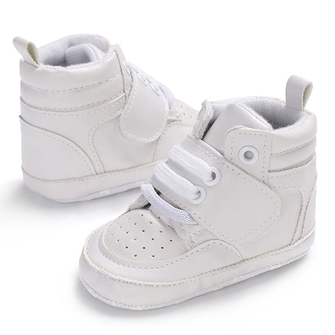 White Baby Fashion High Booties BTS9108A