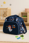 Large Mother Travel Baby Diaper 2 PCs Navy Blue Bag BG5552B