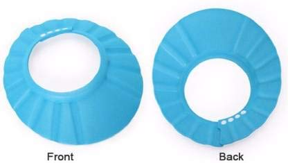 Sky Blue Adjustable Safe Soft Bathing Baby Shower Hair Wash Cap for Children 0-12 Years Old BCP1029A