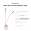 Orange Baby Nasal Aspirator Silicone Nasal Suction Snot Cleaner BCP1047C