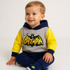 Batman Design Baby Hoodie & Trouser Set - Soft Fleece Stuff, Machine Washable - Perfect for Winter, Perfect for Outdoor TS6419A