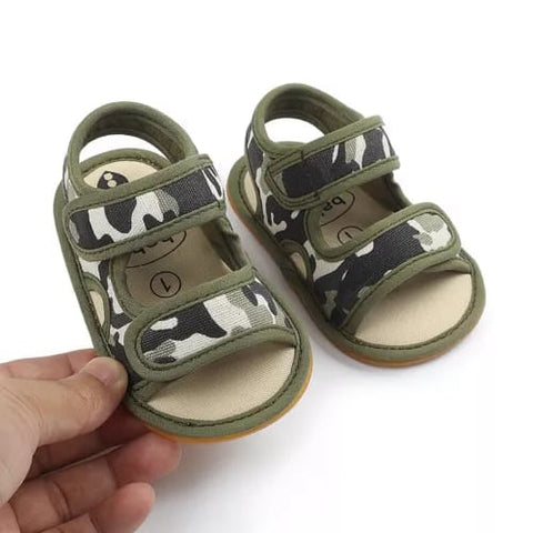 Green Camouflage Summer Cool Sandals SDL7534A