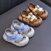 Children's Brown Sandals Summer Indoor Outdoor Anti-slip Soft Bottom Sandals SDL7579C