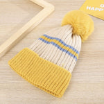 Yellow Warm Hat with Fleece Lining Warm Cap CP5074E