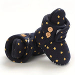 Navy Blue Star Baby Winter Cute Warm Winter Shoes SH7127A