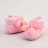 Cute Plush Ball Comfortable Boots For Baby Girls, Soft Warm Fleece Boots For Indoor Walking, Winter SH7164D