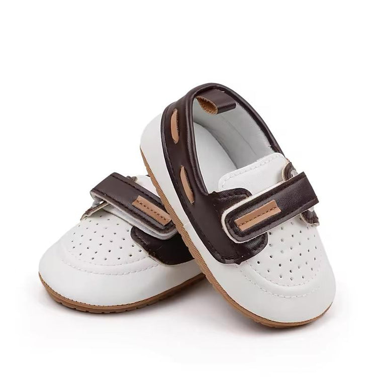 Brown & White High Quality Infant Walking Shoes SH7116B