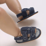 Denim Blue Soft Sole Sandals SDL7521